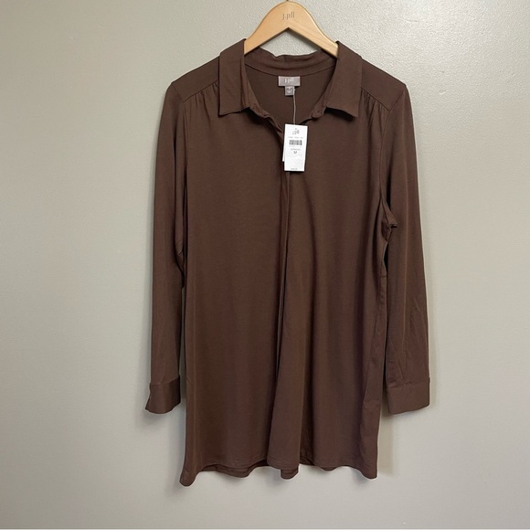 J.Jill women’s size Medium top Button Down Cotton Modal Blend lightweight - Picture 1 of 11